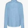 Chemise oversize bio - Bleu bord de mer