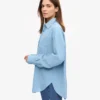 Chemise oversize bio - Bleu bord de mer