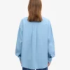 Chemise oversize bio - Bleu bord de mer