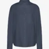Chemise oversize bio - Bleu pétrole