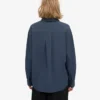 Chemise oversize bio - Bleu pétrole
