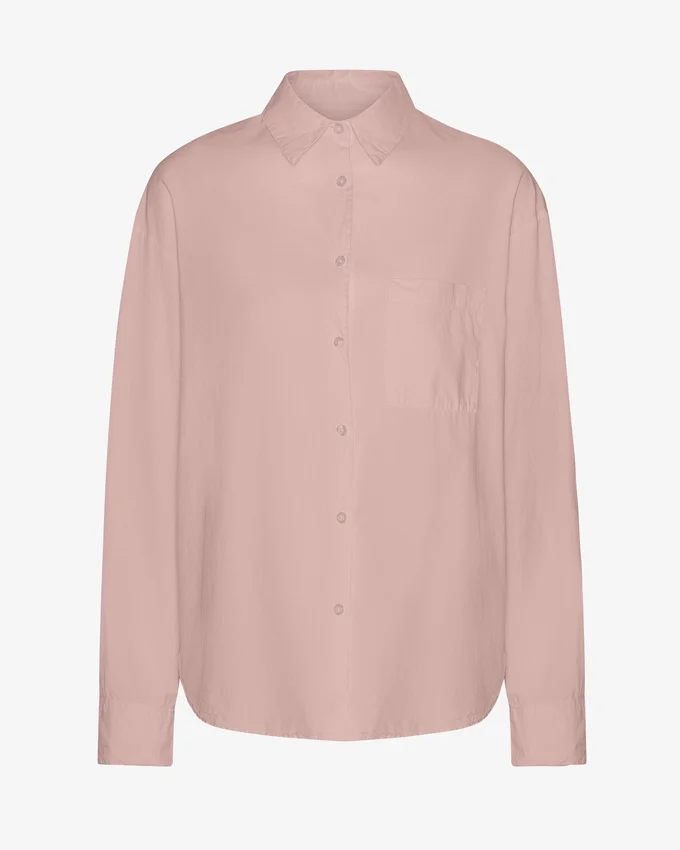 Chemise oversize bio - Rose délavé
