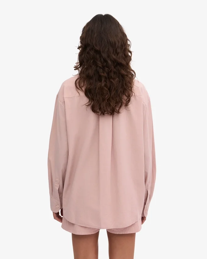 Chemise oversize bio - Rose délavé