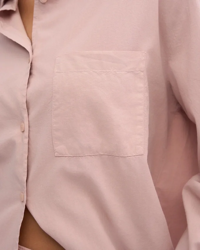Chemise oversize bio - Rose délavé