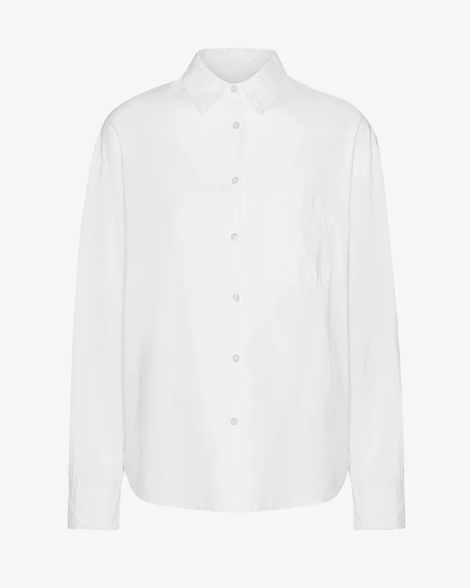 Chemise oversize en coton bio - Blanc optique