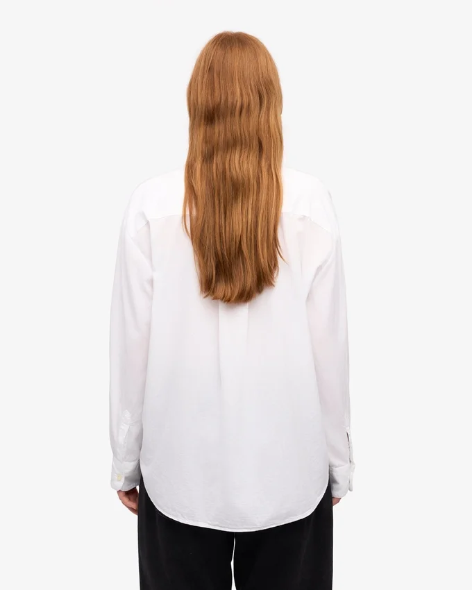 Chemise oversize en coton bio - Blanc optique