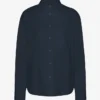 Chemise oversize en coton bio - Bleu marine