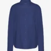 Chemise oversize en coton bio - Bleu marine