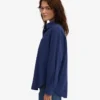 Chemise oversize en coton bio - Bleu marine
