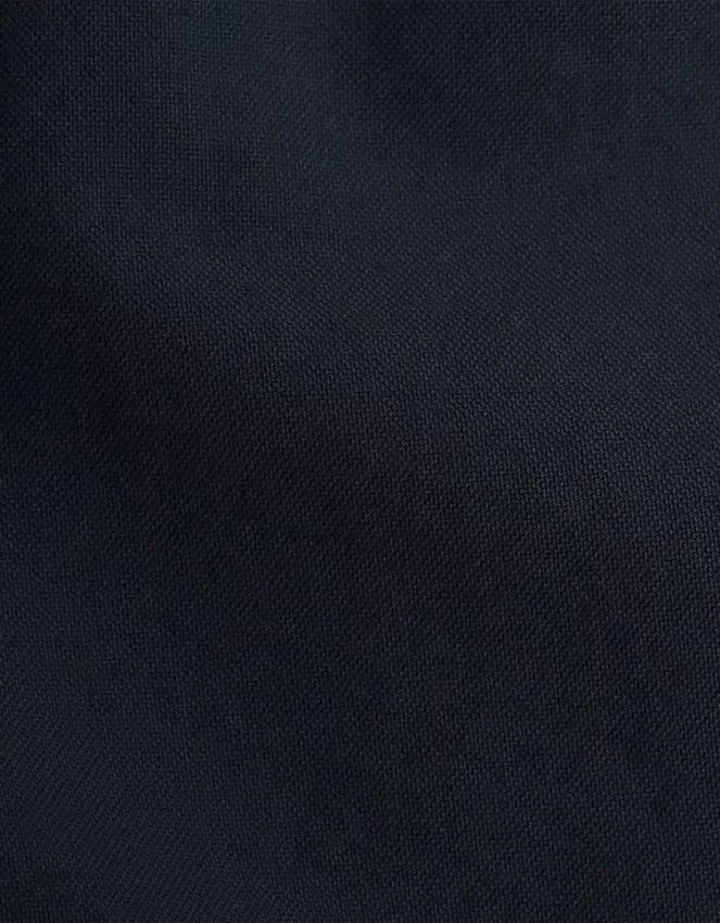 Chemise oversize en coton bio - Bleu marine