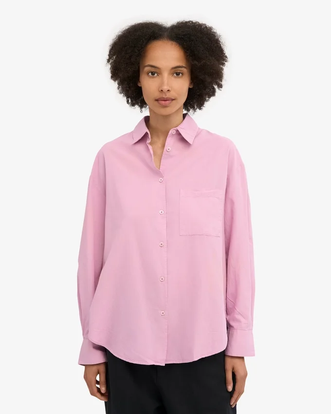 Chemise oversize en coton bio - Fleur de cerisier