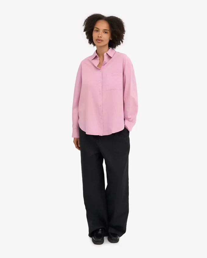 Chemise oversize en coton bio - Fleur de cerisier