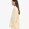 Chemise oversize en coton bio - Jaune pâle
