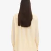 Chemise oversize en coton bio - Jaune pâle