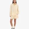 Chemise oversize en coton bio - Jaune pâle