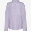 Chemise oversize en coton bio - Lavande douce