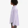 Chemise oversize en coton bio - Lavande douce