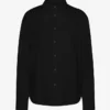 Chemise oversize en coton bio - Noir profond