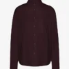 Chemise oversize en coton bio - Rouge sang de bœuf