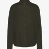 Chemise oversize en coton bio - Vert chasseur