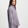 Chemise oversize en coton bio - Vert chasseur