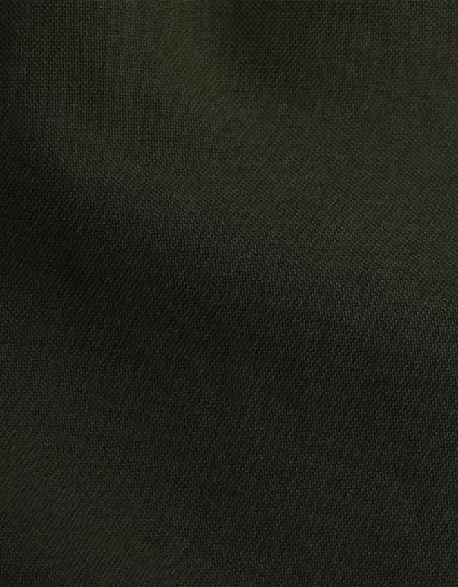 Chemise oversize en coton bio - Vert chasseur