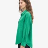 Chemise oversize en coton bio - Vert Kelly