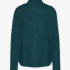 Chemise oversize en coton bio - Vert océan