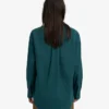 Chemise oversize en coton bio - Vert océan