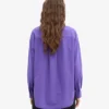 Chemise oversize en coton bio - Violet ultra