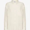 Chemise oversize en lin - Blanc ivoire