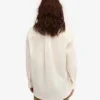 Chemise oversize en lin - Blanc ivoire