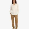 Chemise oversize en lin - Blanc ivoire