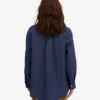 Chemise oversize en lin - Bleu marine