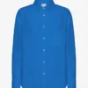 Chemise oversize en lin - Bleu Pacifique