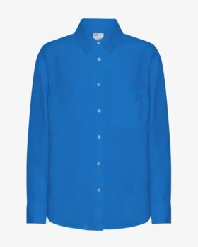 Chemise oversize en lin - Bleu Pacifique