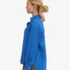 Chemise oversize en lin - Bleu Pacifique