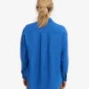 Chemise oversize en lin - Bleu Pacifique