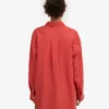 Chemise oversize en lin - Bleu pétrole