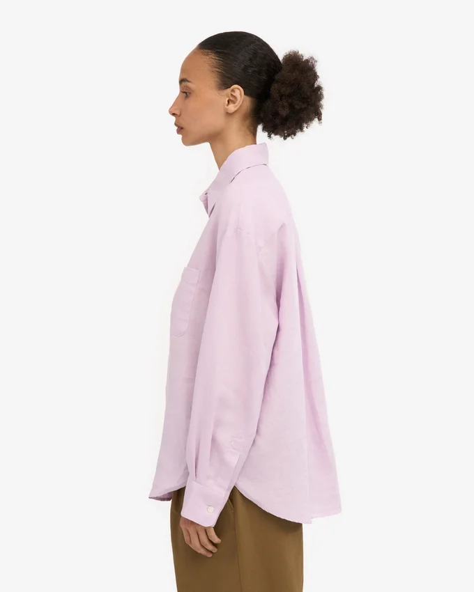 Chemise oversize en lin - Fleur de cerisier