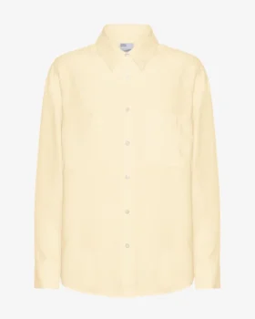 Chemise oversize en lin - Jaune pâle