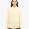 Chemise oversize en lin - Jaune pâle