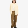 Chemise oversize en lin - Jaune pâle