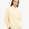 Chemise oversize en lin - Jaune pâle