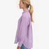 Chemise oversize en lin - Lavande pâle