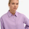 Chemise oversize en lin - Lavande pâle