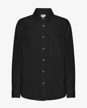 Chemise oversize en lin - Noir intense