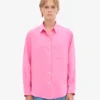 Chemise oversize en lin - Rose bubble-gum
