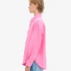 Chemise oversize en lin - Rose bubble-gum
