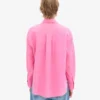 Chemise oversize en lin - Rose bubble-gum